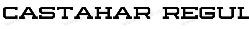 Castahar Regular字体转换